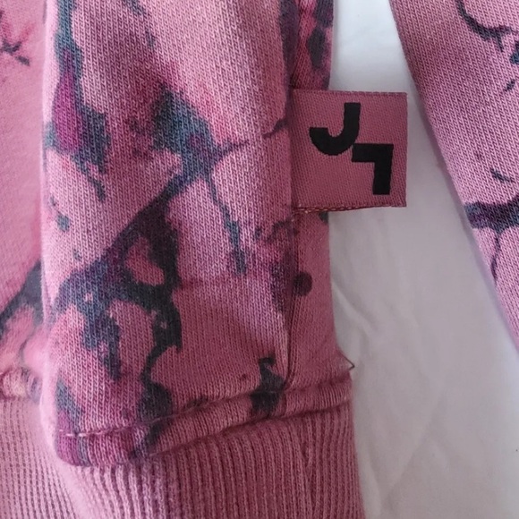 JoyLab Crushed Berry Cropped Crewneck Sweatshirt Size Small - Picture 5 of 6